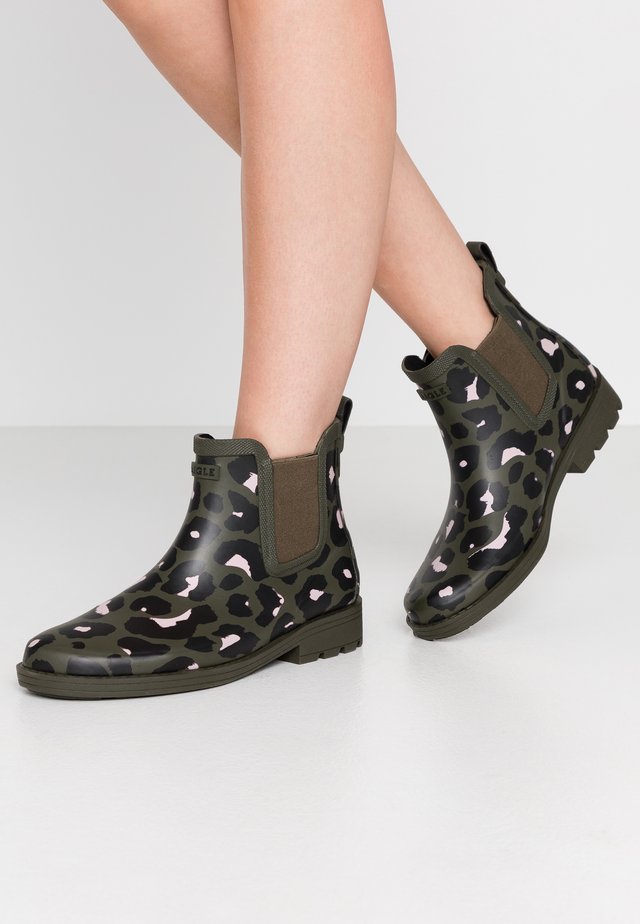 CARVILLE PRINT - Bottes en caoutchouc - kaki