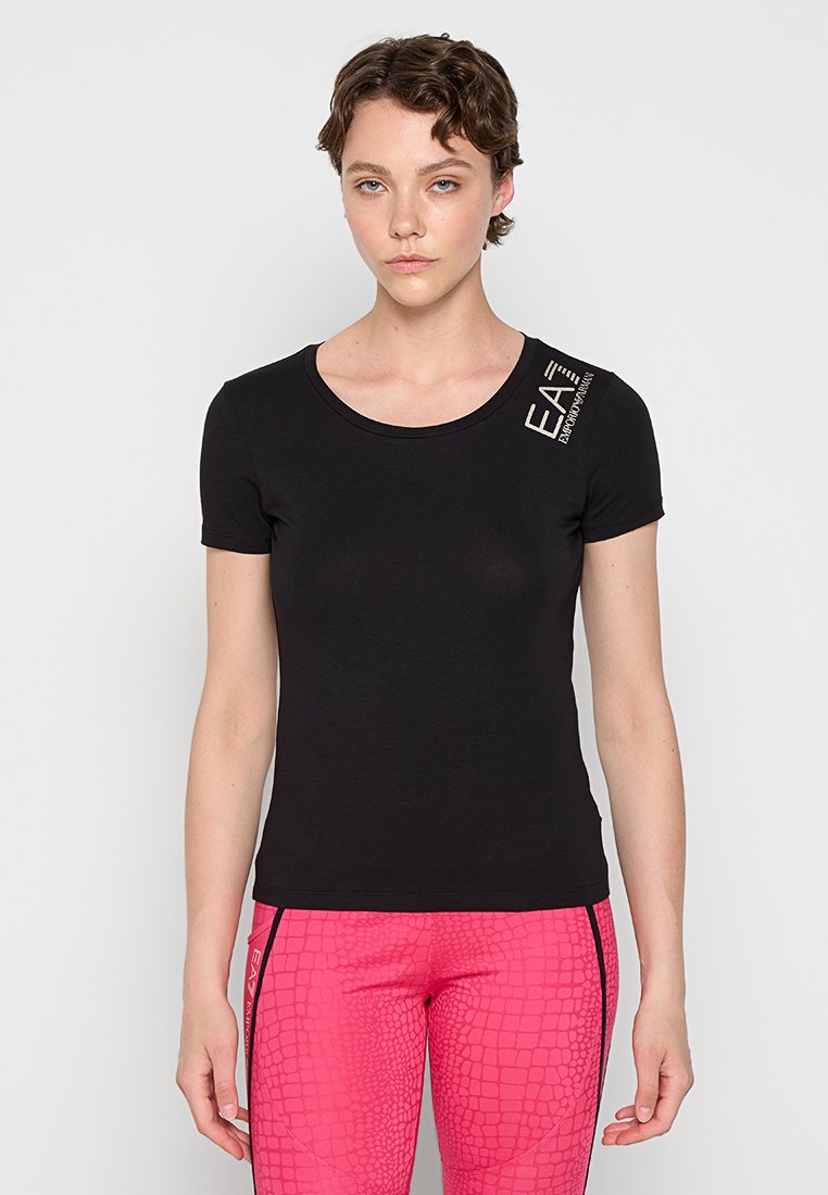 EA7 Emporio Armani T-shirt print zwart