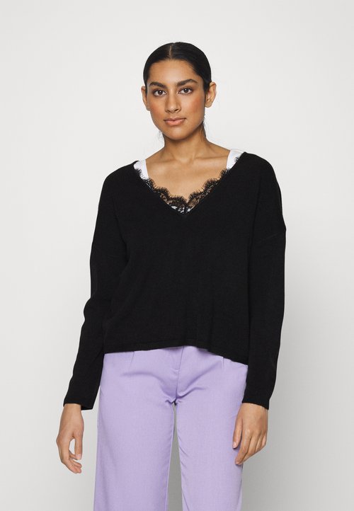 Noisy May Langarm-Blusen Nmposy L/S O-Neck Top Noos damen schwarz - online kaufe