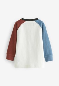 Next LONG SLEEVE - Langærmet T-shirt - white blue brown