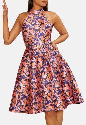 HIGH NECK INK POT PRINT - Vestito estivo - multi-coloured