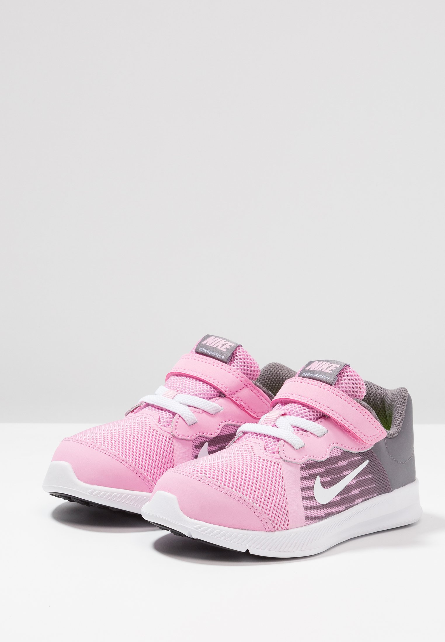 Nike Performance DOWNSHIFTER 8 - Zapatillas de entrenamiento - pink  rise/white/gunsmoke/black/rosa - Zalando.es