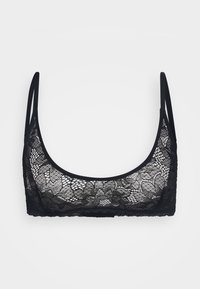 DAHLIA SOFT BRA - Liemenėlė su trikampio formos kaušeliais - black
