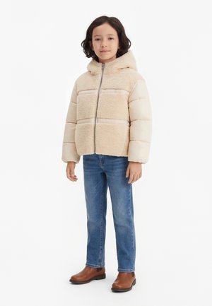 Calvin Klein Jeans SHINY PUFFER JACKET - Flísová bunda - whitecap gray