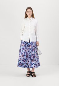 kate spade new york AUTUMN PAISLEY EMBROIDERED SHIRT - Pogājama blūze - fresh white