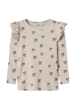 Lil' Atelier MIT LANGEN ÄRMELN SLIM FIT - Top s dlhým rukávom - silver peony