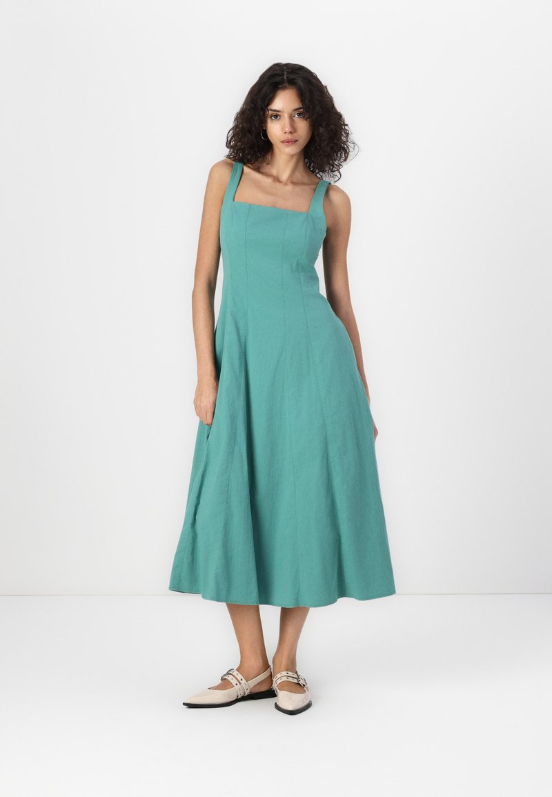 Abercrombie & Fitch The A&F Mila Midi Dress - Päevakleit - hedge green