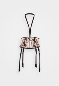 WAIST CINCHER - Bikšturi - black/soft pink