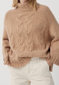 someday. Stickad tröja - mottled light brown