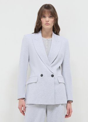 DOPPIOPETTO - Short coat - grigio medio melange