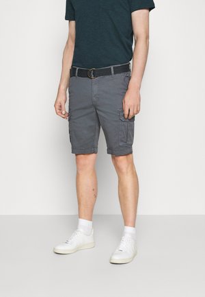 WITH BELT - Shorts - wolf grey