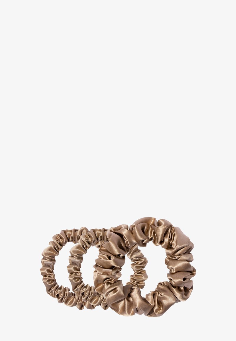Slip - PURE SILK BACK TO BASICS ASSORTED SCRUNCHIES - Skincare tool - light brown, Enlarge
