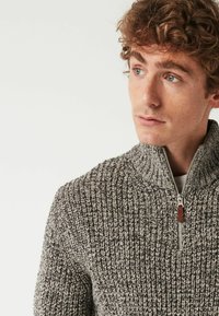Next ZIP NECK  - Neule - grey