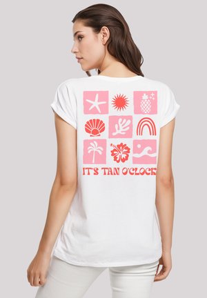 ITS TAN O CLOCK - Print T-shirt - weiß