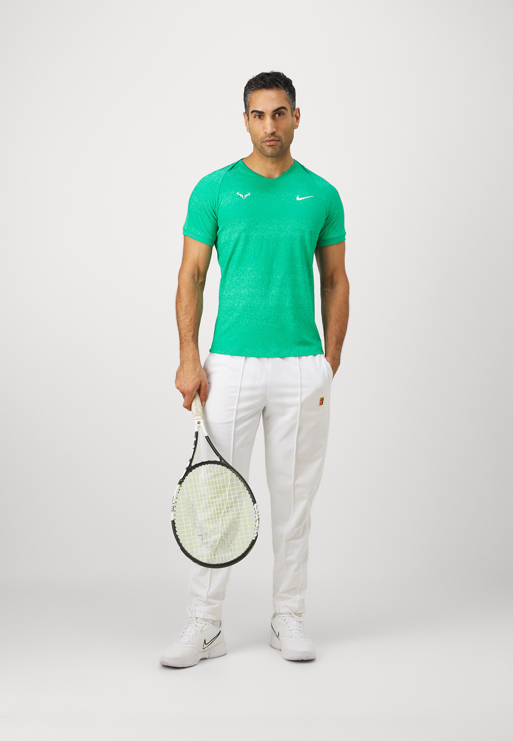 Nike Rafa テニスウェア ライムグリーン Nike Rafa Men's Tennis T-Shirt - Stadium Green/Vapor Green