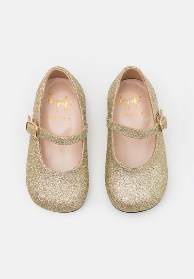 Il Gufo SHOES - Ballerina med reim - gold