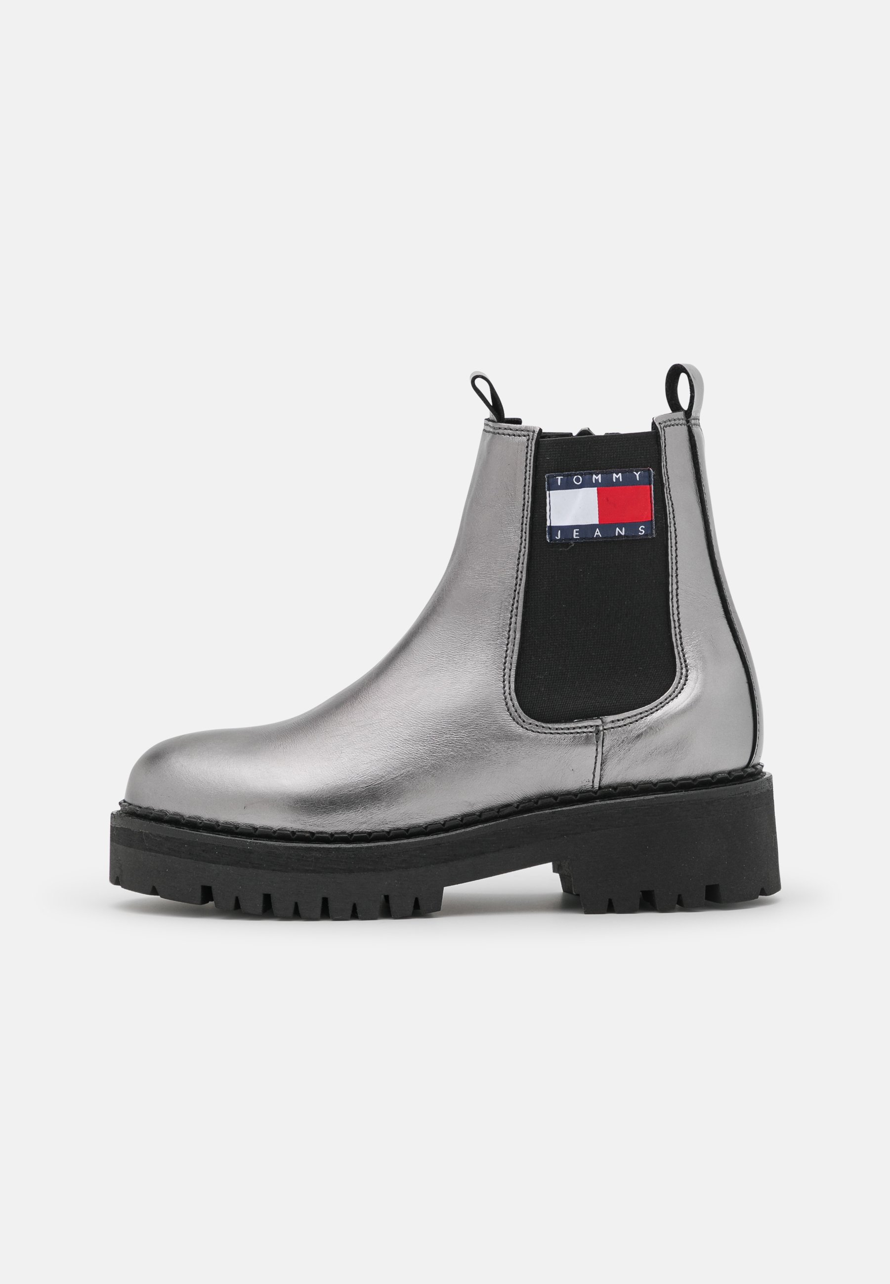 Tommy Jeans METALLIC CHELSEA BOOT - Stivaletti con plateau - gun  metal/canna di fucile - Zalando.it