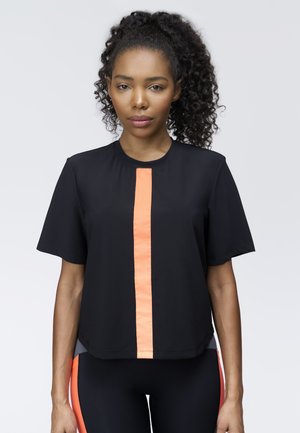 WONDAI - T-Shirt print - black orange
