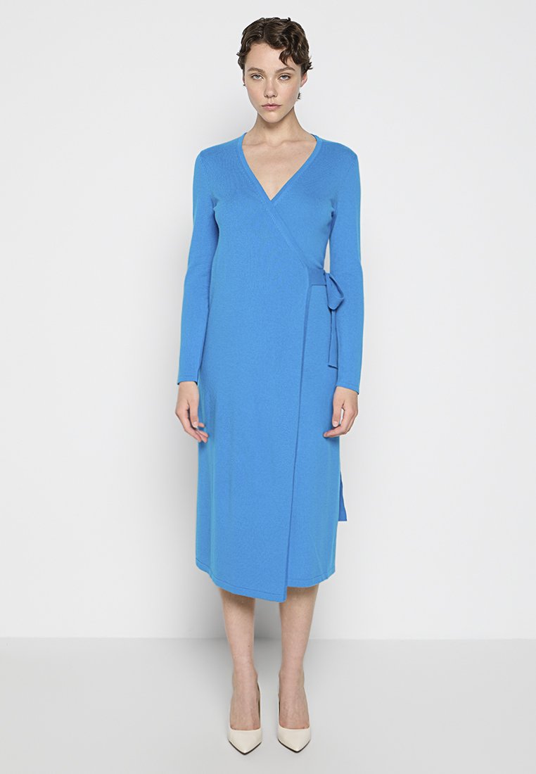 Diane von Furstenberg Gebreide jurk blauw