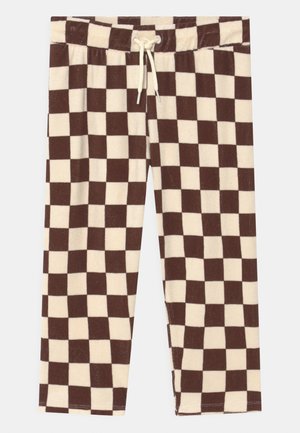 CHESS CHECK TROUSERS UNISEX - Pantaloni - brown