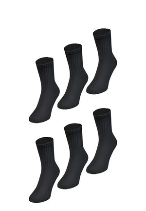 JAKO 6ER PACK GEPOLSTERTE FERSEN- UND ZEHENBEREICH - Sportsocken - schwarz