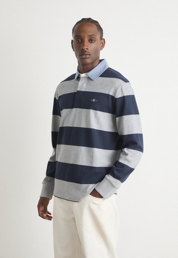 CHAMBRAY STRIPE HEAVY RUGGER - Langarmshirt