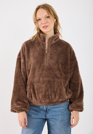 Suéter de forro polar - 17-0808 tcx taupe gray