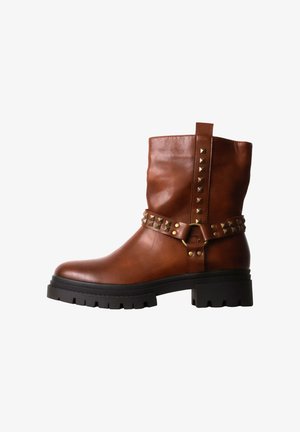 Findlay, BOTTINES À ZIP FINDLAY - Cowboy- / bikerstøvlette - camel