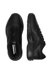 Mustad mustrenaadid, millel on sile nahast pealis, nööbiltõmmatav disain, tugevdatud konts, tekstureeritud tald ja peened brändielemendid.