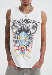 Ed Hardy MEDUSA DRAG - Top - white