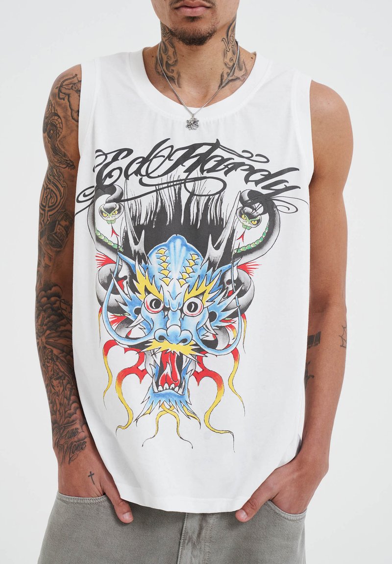 Ed Hardy MEDUSA DRAG - Top - white