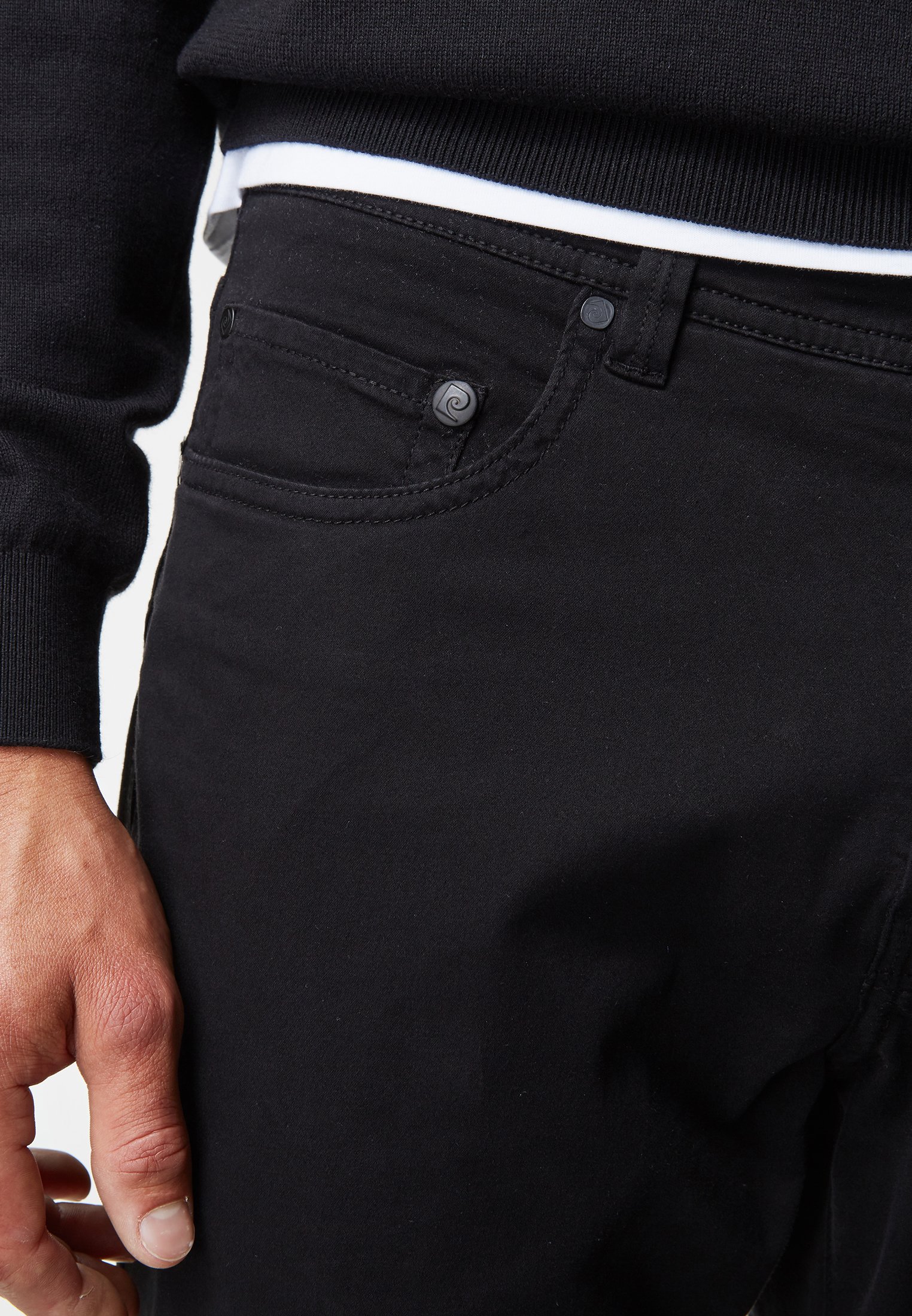 Pierre Cardin LYON - Slim fit jeans - schwarz/Zwart - Zalando.nl