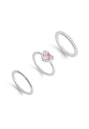3 PACK - Ring - dark pink