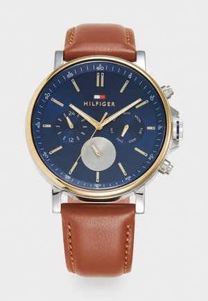 TYSON - Klokke - brown/silver-coloured/blue/gold-coloured