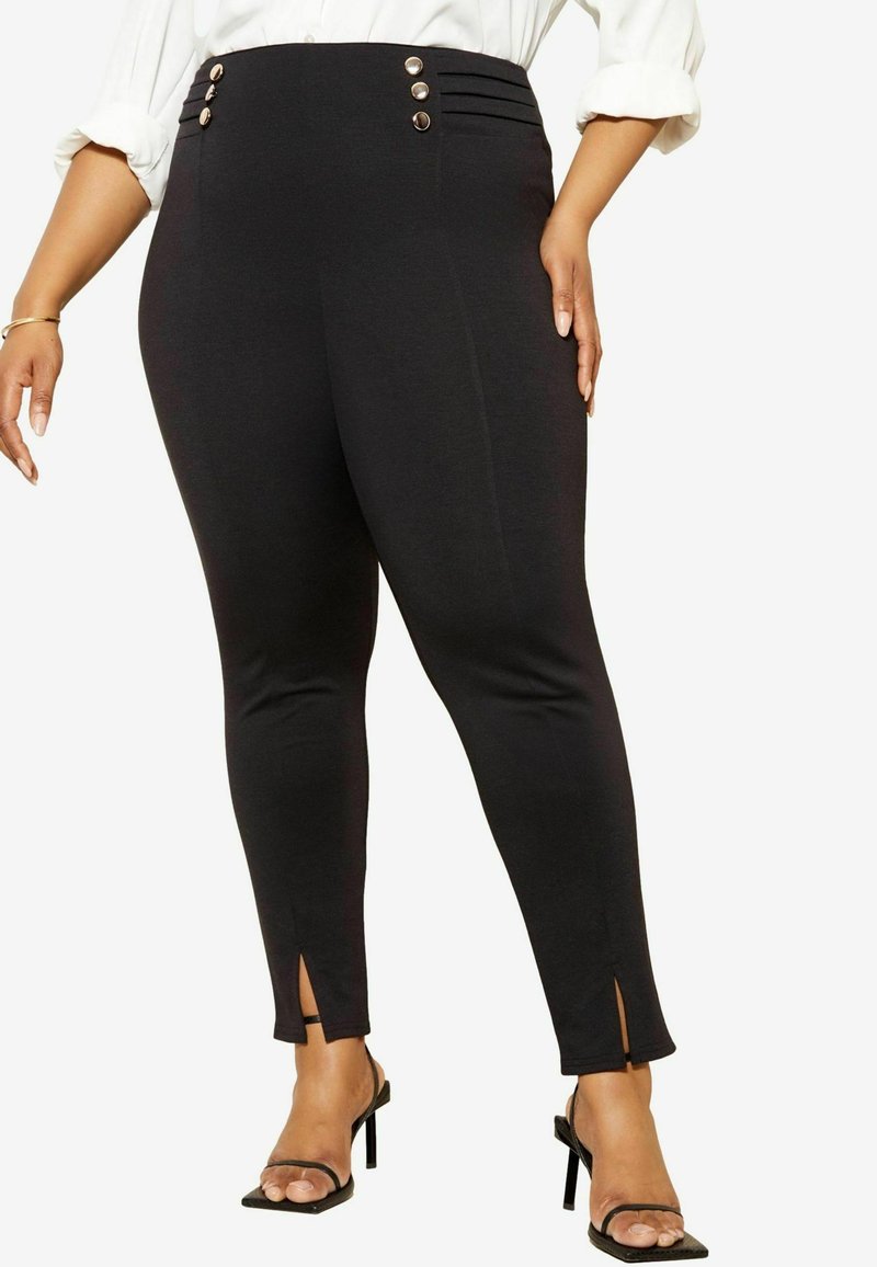 Curves Like These HIGHWAISTED   - Leggings - Pantaloni - black