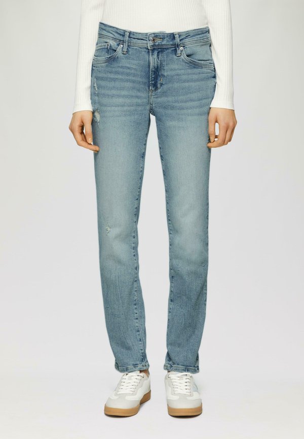 MID RISE  USED LOOK - Jeans Slim Fit - blau