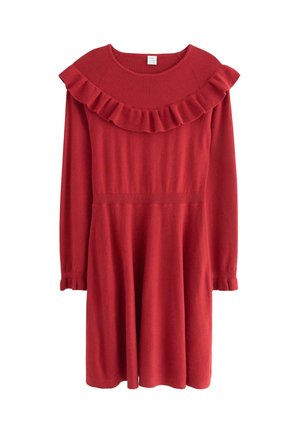 Pletené šaty - dark dusty red