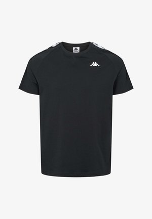 Kappa BANDA COEN SLIM - Trükipildiga T-särk - nero