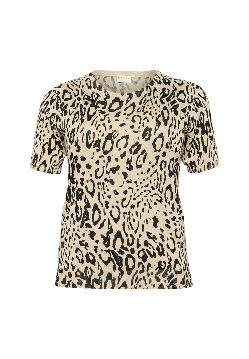 Kaffe Curve T-shirt print grijs