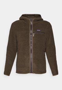 RETRO HOODY - Fleecejakke - otter brown