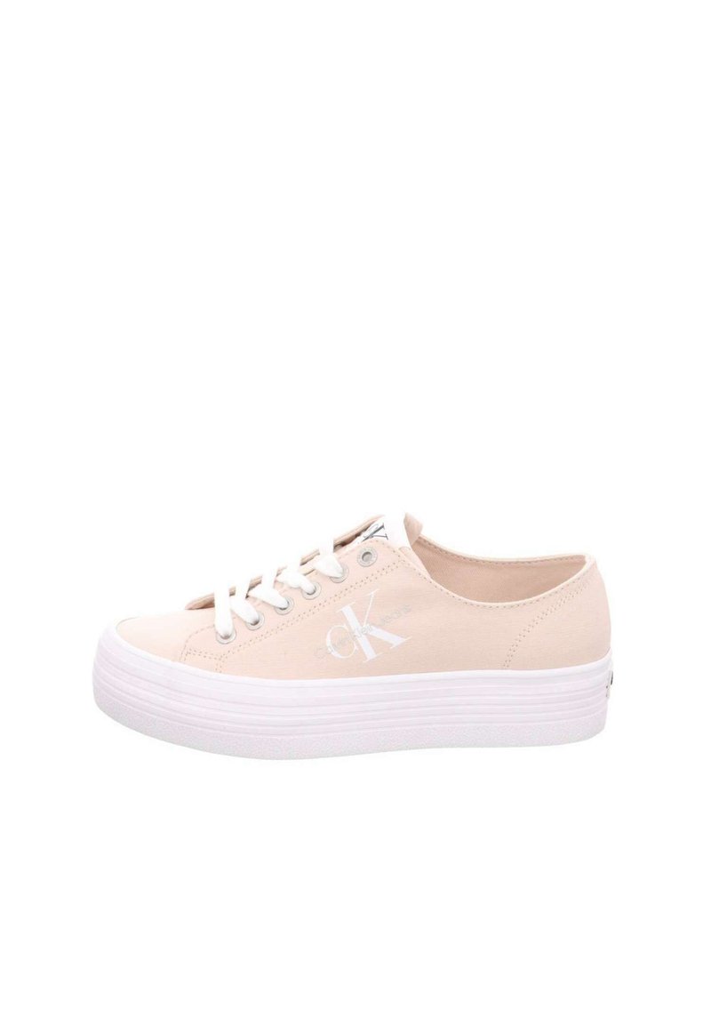 Calvin Klein ESSENTIAL MONO - Trainers - whisper pink bright white/pink ...