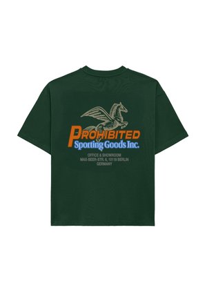 PROHIBITED, SHOWROOM TEE UNISEX - Printtipaita - green