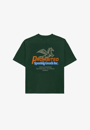 PROHIBITED, SHOWROOM TEE UNISEX - Printtipaita - green