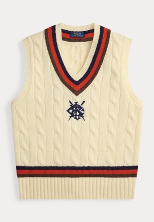 WOOL-BLEND CRICKET SWEATER VEST - Pulover - cream