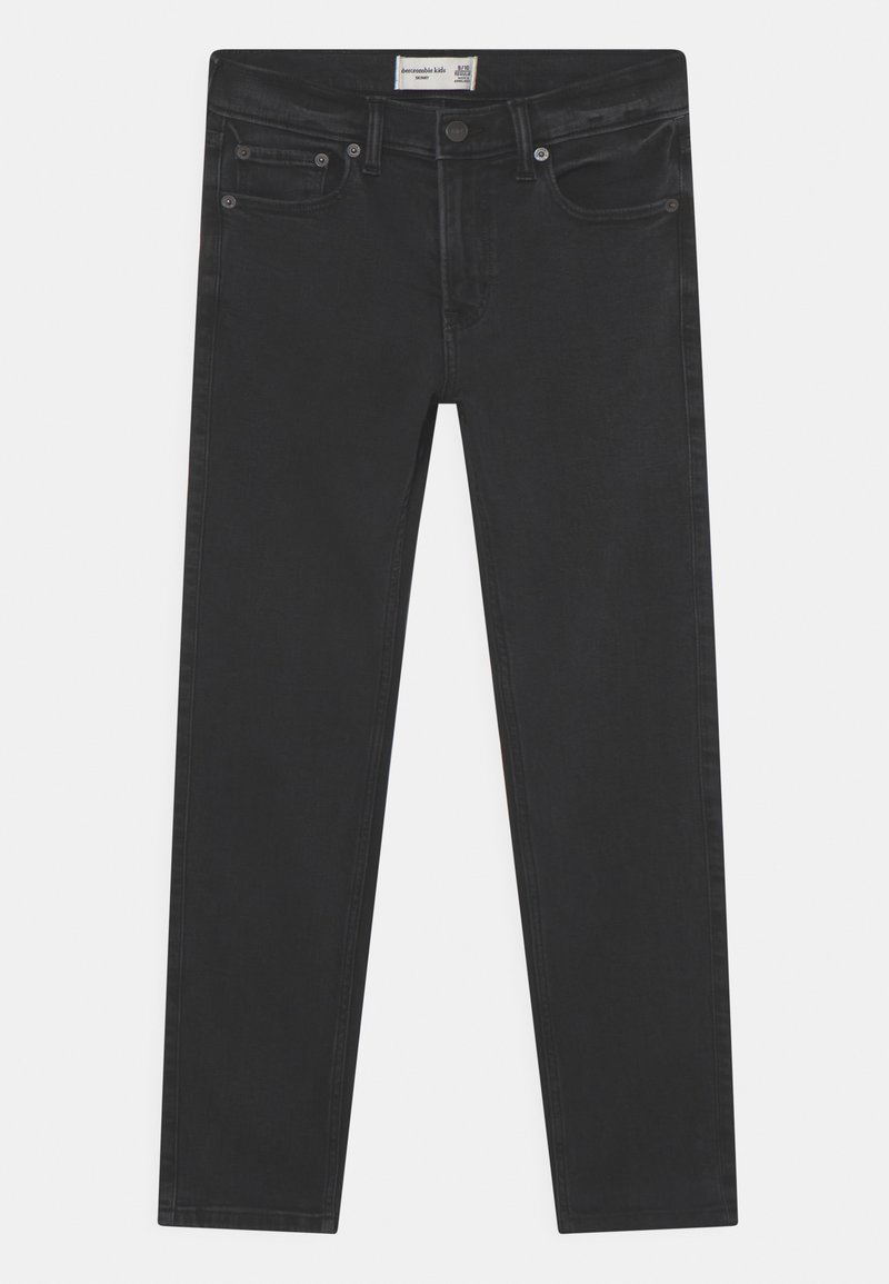 Abercrombie & Fitch DESTROY Jeans Skinny Fit black clean/svart
