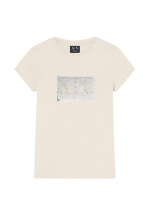 Armani Exchange, T-SHIRT - Camiseta estampada - beige