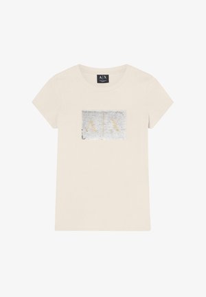 Armani Exchange, T-SHIRT - Camiseta estampada - beige