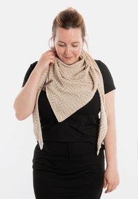 Knit Factory VERA - Sjaal - ecru dark beige