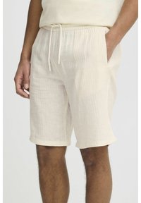 Blend BHMORGAN LINEN MIX - Pantalon de survêtement - snow white