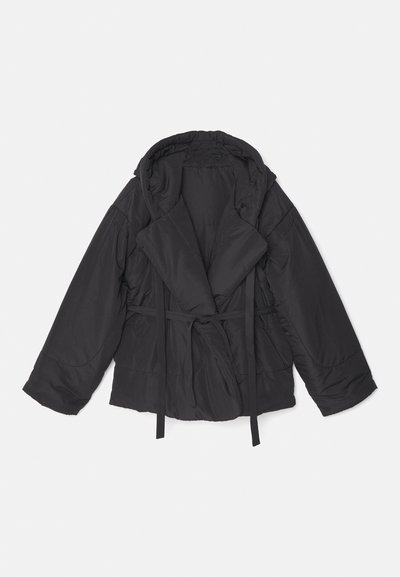 Norma Kamali HOODED SLEEPING BAG COAT SHORT - Vinterjakker - black